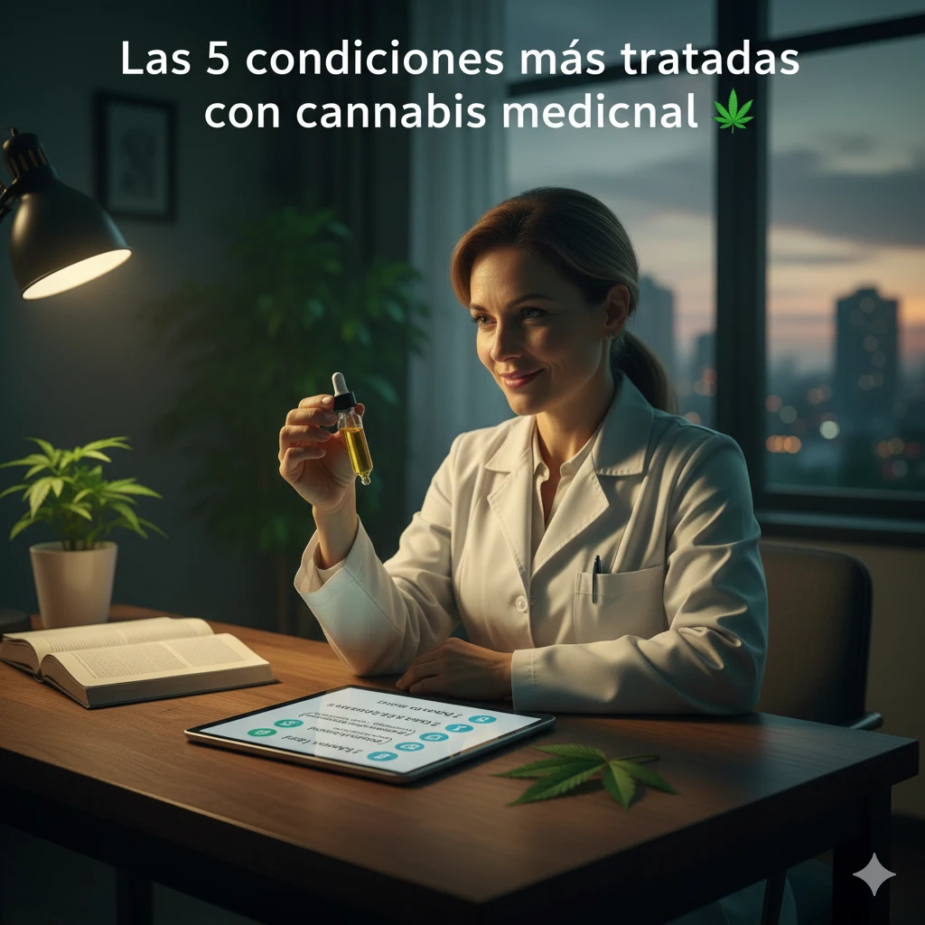 Las 5 condiciones más tratadas con cannabis medicinal.